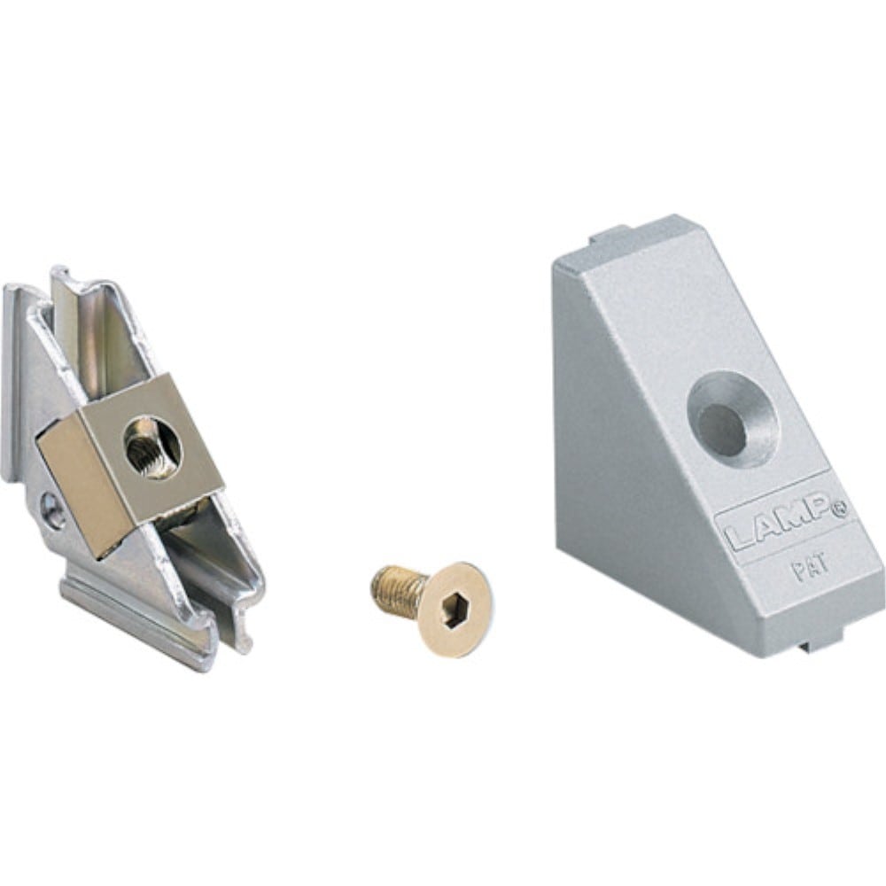 ■ＬＡＭＰ　ＡＳジョイント後付８ミリ溝用片面タップ穴付（１２０－０４１－２５２）　PJ80AT PJ80AT