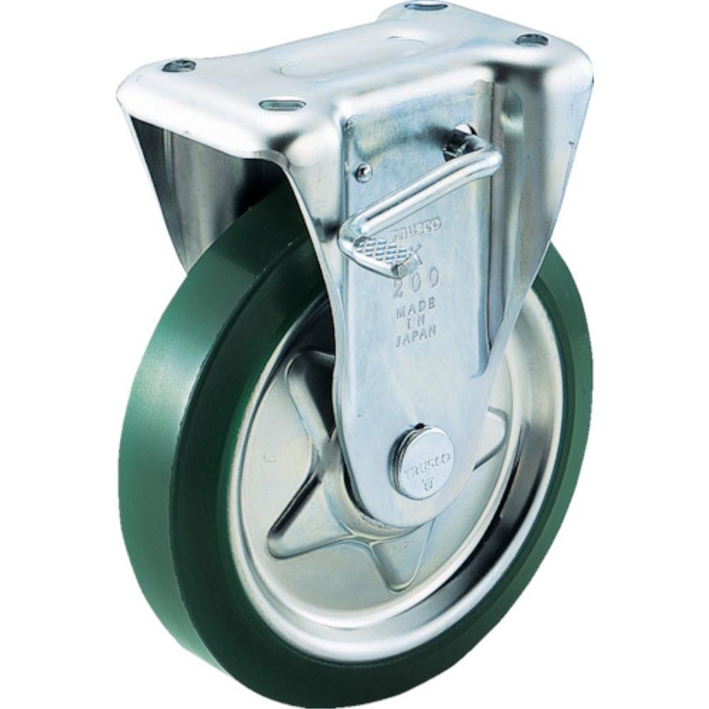 ■トラスコ中山(TRUSCO)　プレス製ウレタンキャスター　固定ストッパー付　Φ１００  TUKB-100  (100MM)(ﾌﾞﾚｰｷﾂｷ) TUKB-100 (100MM)(ﾌﾞﾚｰｷﾂｷ)