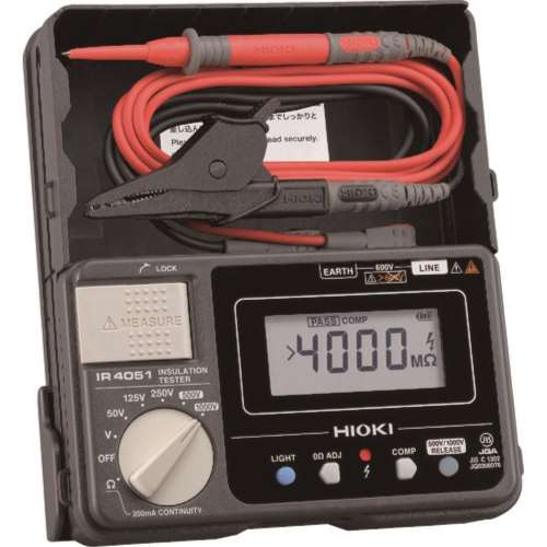 ■ＨＩＯＫＩ　５レンジ絶縁抵抗計　ハードケースモデル　IR4051-10