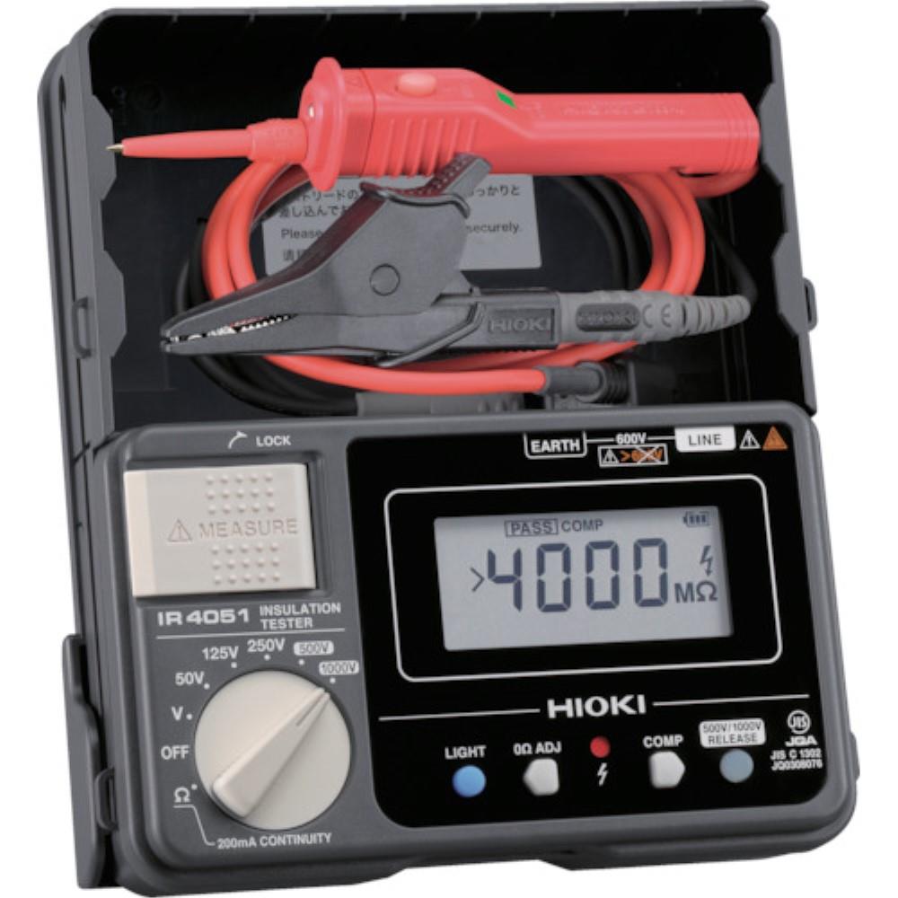 ■ＨＩＯＫＩ　５レンジ絶縁抵抗計　スイッチ付きリード　IR4051-11 IR4051-11