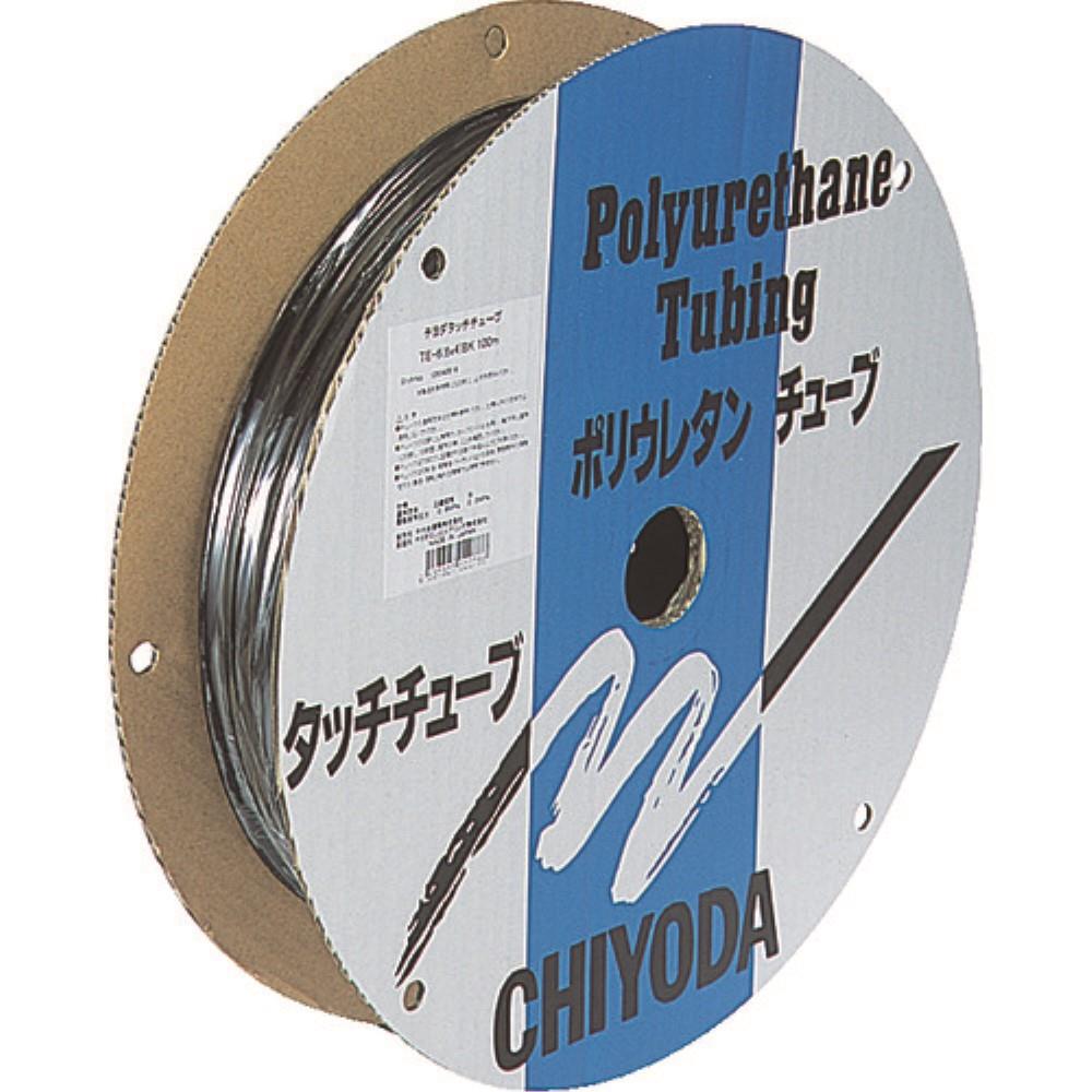 ■チヨダ　ＴＰタッチチューブ　６ｍｍＸ１００ｍ　黒　TP-6X4.0-100　BK TP-6X4.0-100　BK