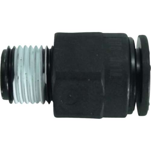 ■チヨダ　ファイブ樹脂メイルコネクタ　８ｍｍ・Ｒ１／８　FR8-01M