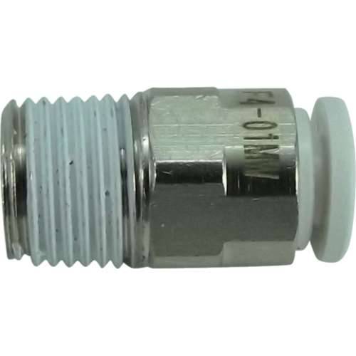 ■チヨダ　ファイブメイルコネクタ　Ｗ（白）４ｍｍ・Ｒ１／８　F4-01MW