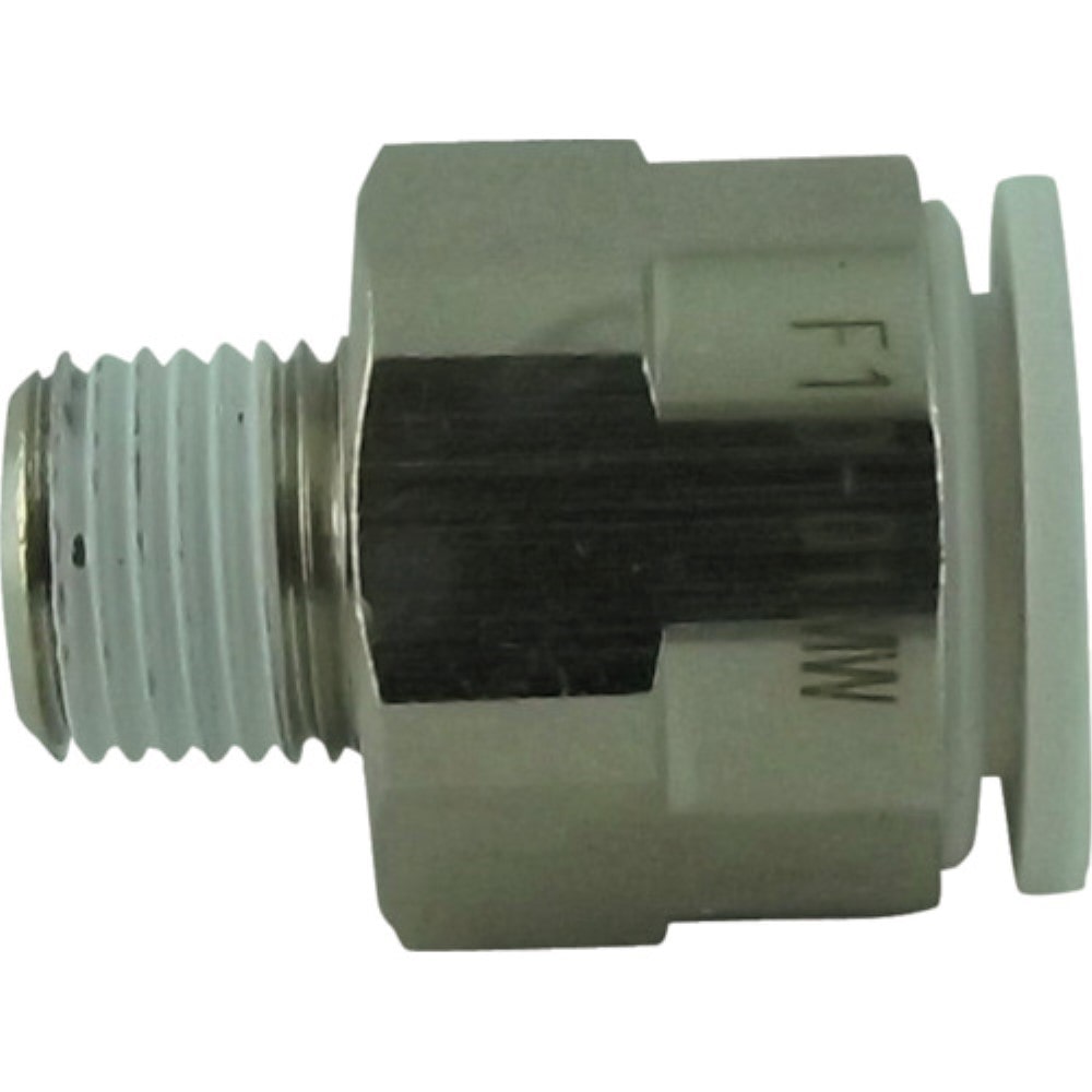 ■チヨダ　ファイブメイルコネクタ　Ｗ（白）１０ｍｍ・Ｒ１／８　F10-01MW F10-01MW
