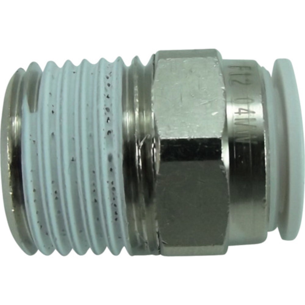 ■チヨダ　ファイブメイルコネクタ　Ｗ（白）１２ｍｍ・Ｒ１／２　F12-04MW F12-04MW