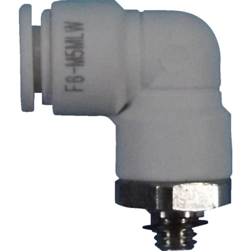 ■チヨダ　ファイブメイルエルボ　Ｗ（白）４ｍｍ・Ｍ５Ｘ０．８　F4-M5MLW F4-M5MLW