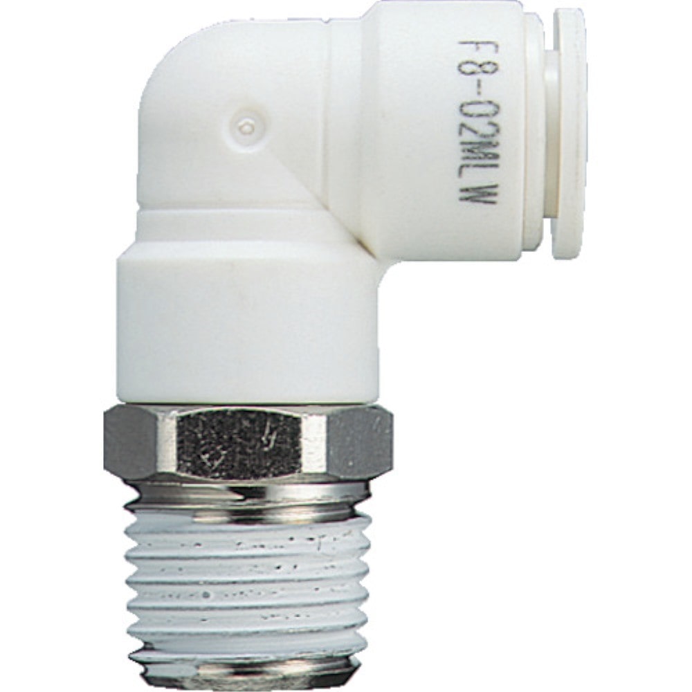 ■チヨダ　ファイブメイルエルボ　Ｗ（白）６ｍｍ・Ｒ３／８　F6-03MLW F6-03MLW