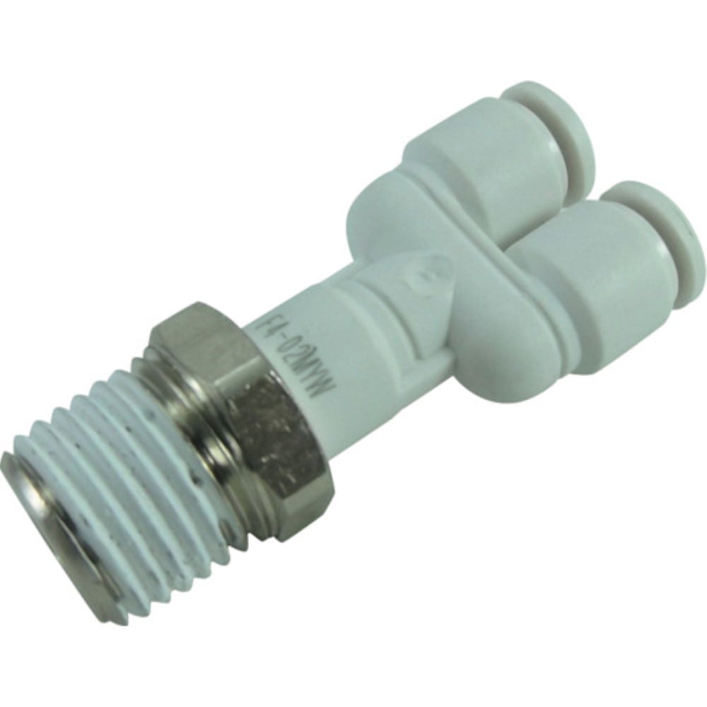 ■チヨダ　ファイブメイルブランチワイ　Ｗ（白）４ｍｍ・Ｒ１／４　F4-02MYW F4-02MYW