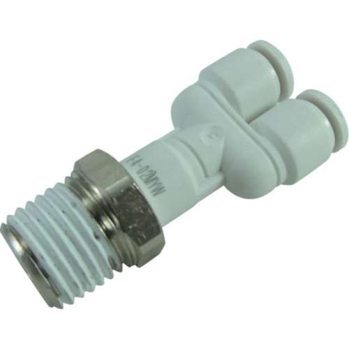 ■チヨダ　ファイブメイルブランチワイ　Ｗ（白）４ｍｍ・Ｒ１／４　F4-02MYW