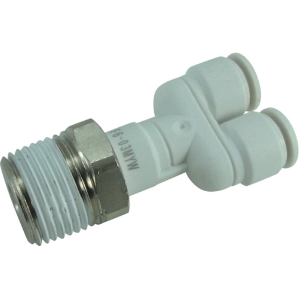 ■チヨダ　ファイブメイルブランチワイ　Ｗ（白）６ｍｍ・Ｒ３／８　F6-03MYW F6-03MYW