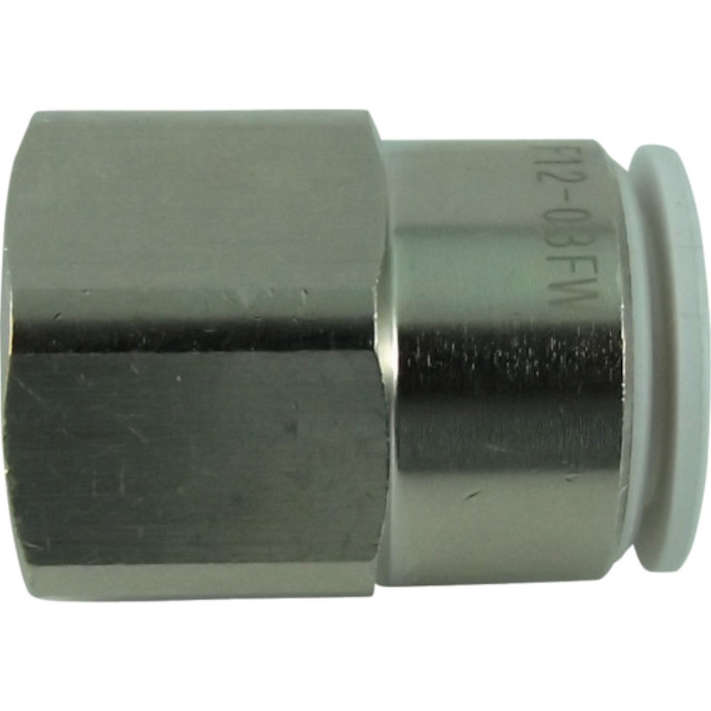 ■チヨダ　ファイブフィメイルコネクタ　Ｗ（白）１２ｍｍ・ＲＣ３／８　F12-03FW F12-03FW