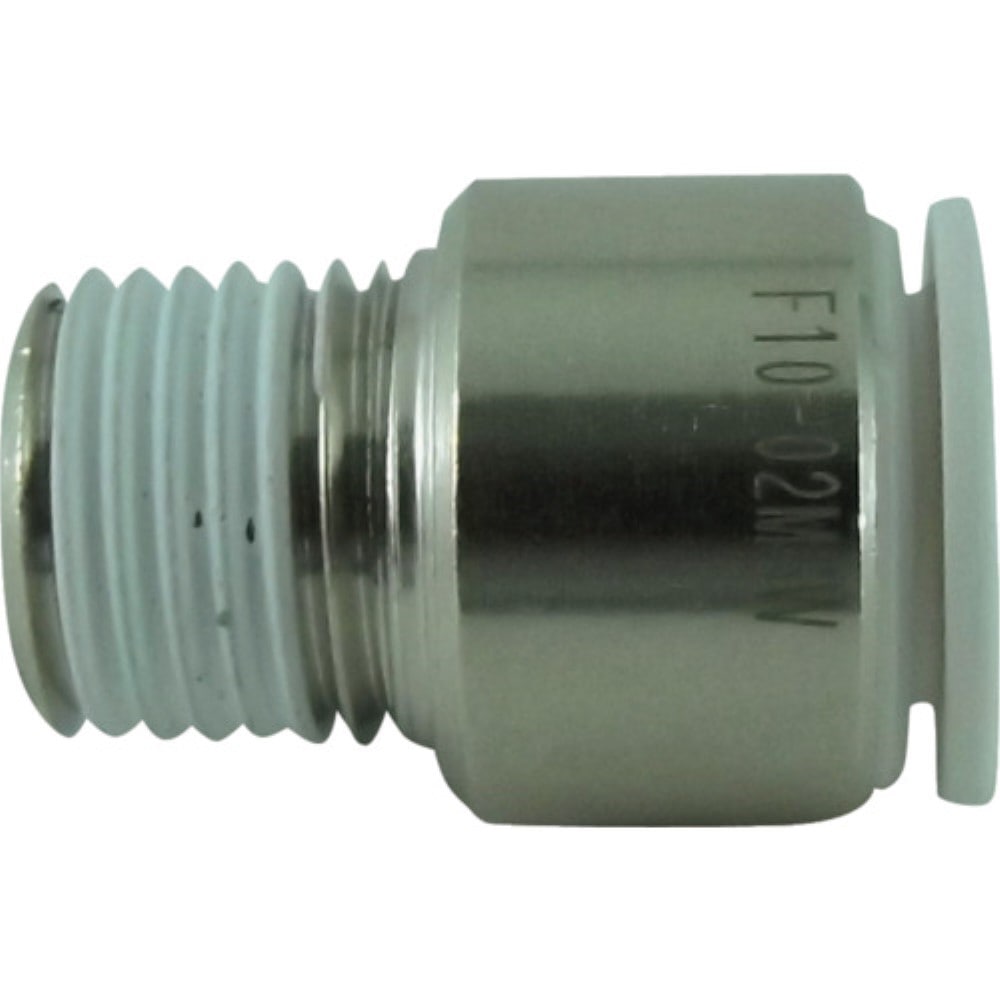 ■チヨダ　ファイブ六角穴付メイルコネクタ　Ｗ（白）１０ｍｍ・Ｒ１／４　F10-02MSW F10-02MSW
