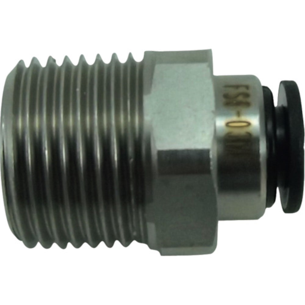 ■チヨダ　ファイブＳＵＳメイルコネクタ　６ｍｍ・Ｒ３／８　FS6-03M FS6-03M