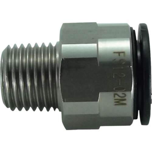 ■チヨダ　ファイブＳＵＳメイルコネクタ　１２ｍｍ・Ｒ１／４　FS12-02M