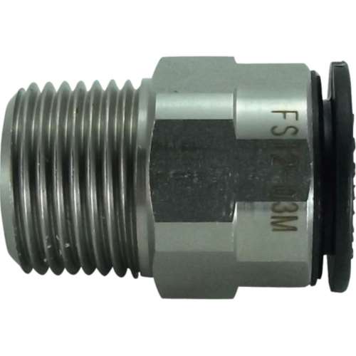 ■チヨダ　ファイブＳＵＳメイルコネクタ　１２ｍｍ・Ｒ３／８　FS12-03M