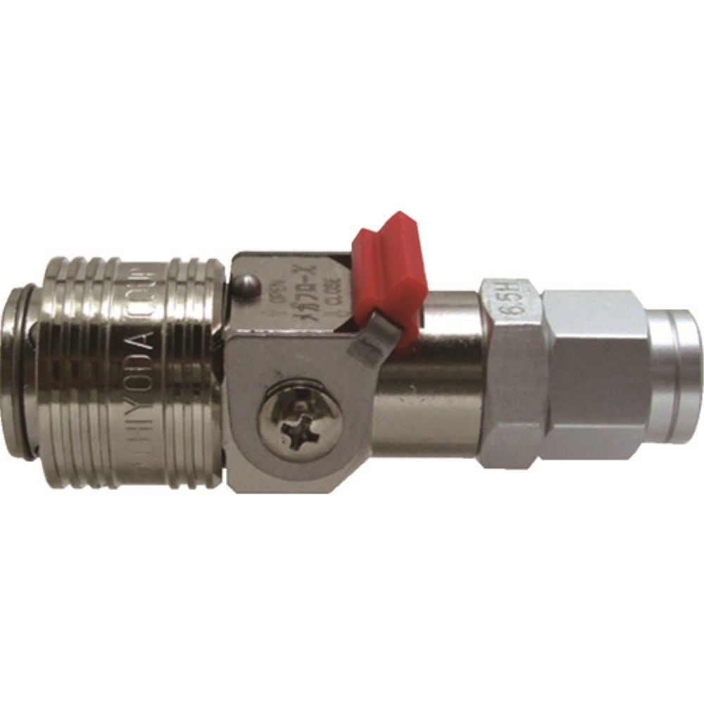■チヨダ　メガフローＸパージ付真鍮６．５×１０ポリウレタンホース用　MFXP-6.5H-B MFXP-6.5H-B