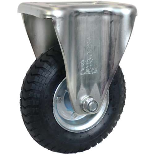 ■シシク　空気入車輪付キャスター　固定　２２０ｍｍ　AIK-2.50-4