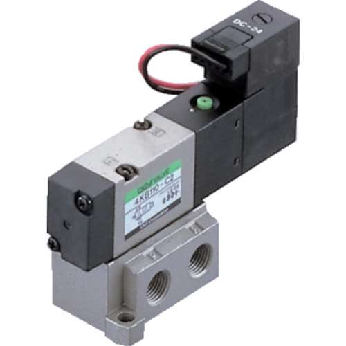 ■ＣＫＤ　４Ｋシリーズパイロット式５ポート弁セレックスバルブ　4KB210-08-DC24V