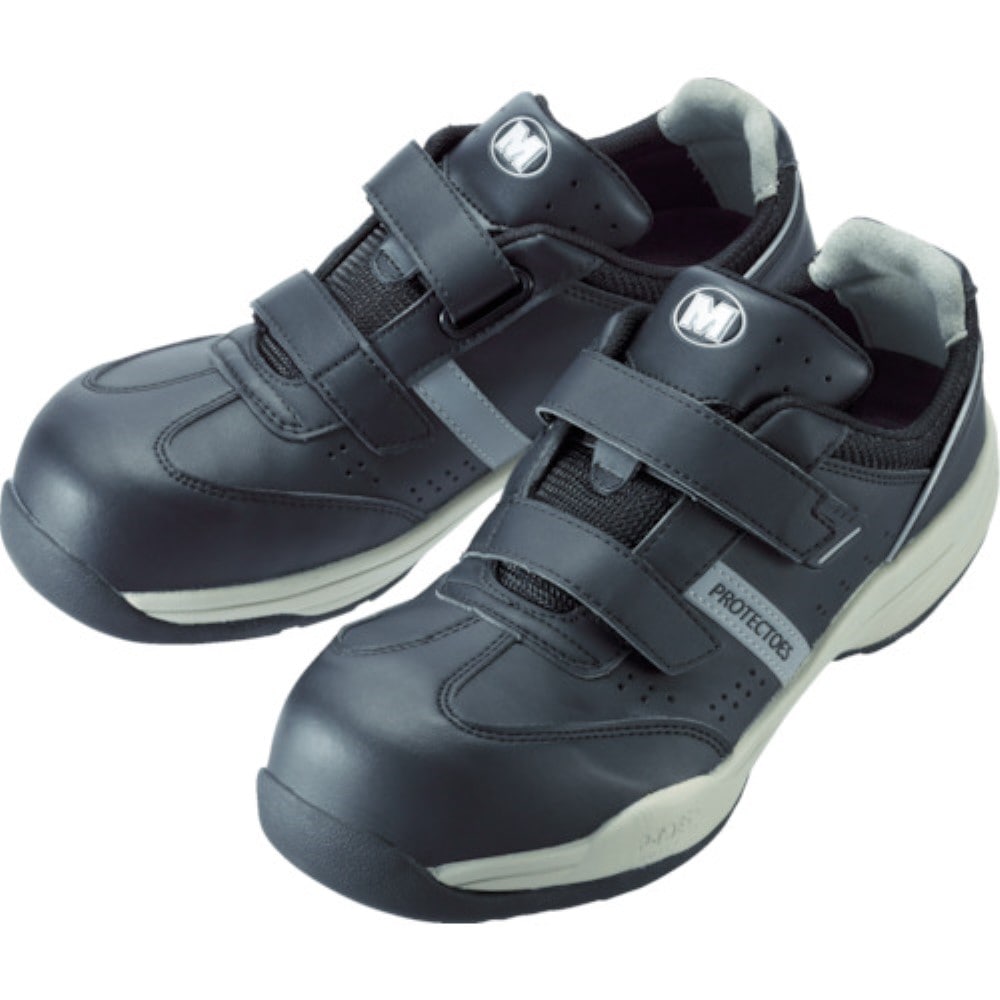 ■ミドリ安全(Midori Anzen) 　小指保護先芯入りスニーカー（マジックタイプ）　ＰＦ－１１５　２４．０　PF115BK24.0 PF115BK24.0