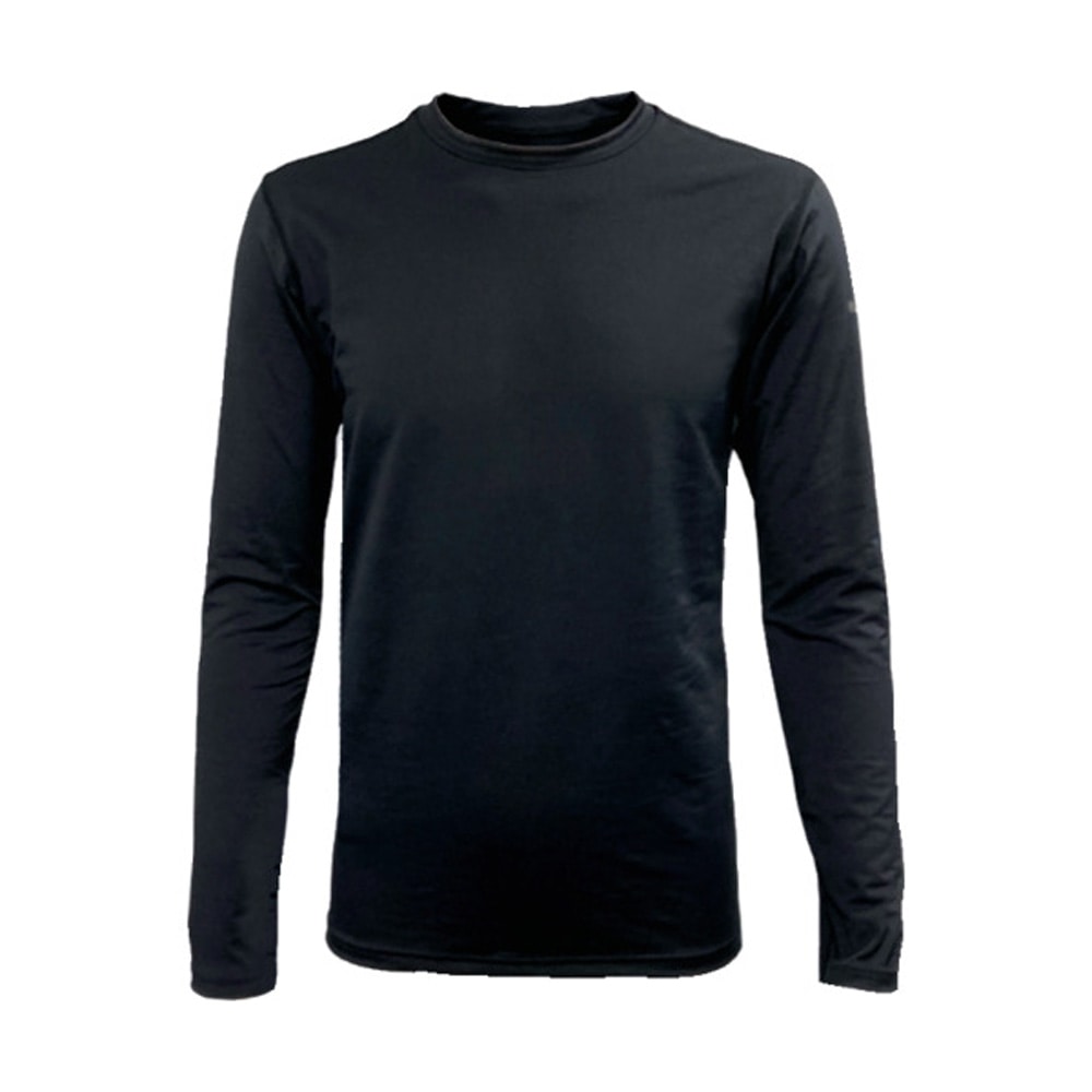 トラスコ中山　クルーネックインナー　ＬＤＬ　ＦＴＰＣ　Ｌ／Ｓ　ブラック　Ｓ　ＦＴＰＣ－２５１５１６２９
