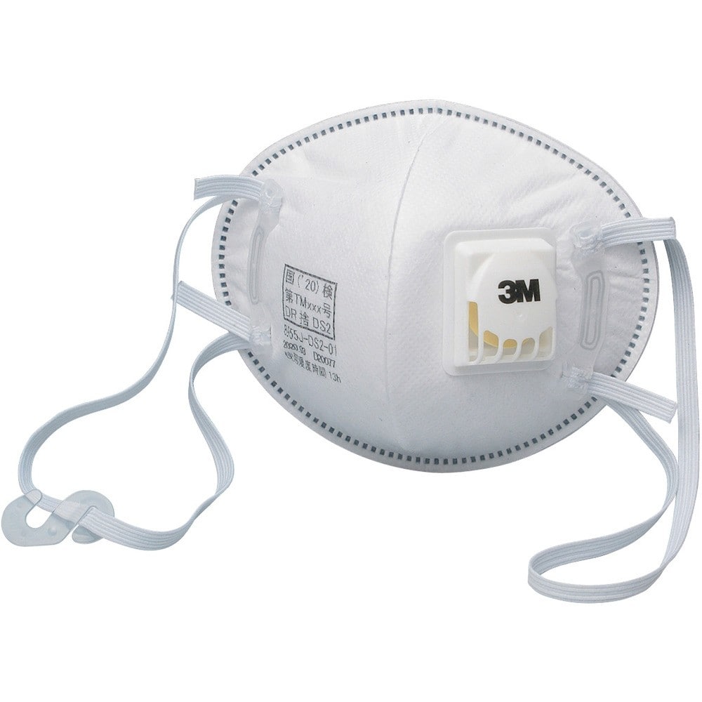 3M 使い捨て式防じんマスク 8955JH DS2 排気弁付き・フック式 （10枚入）