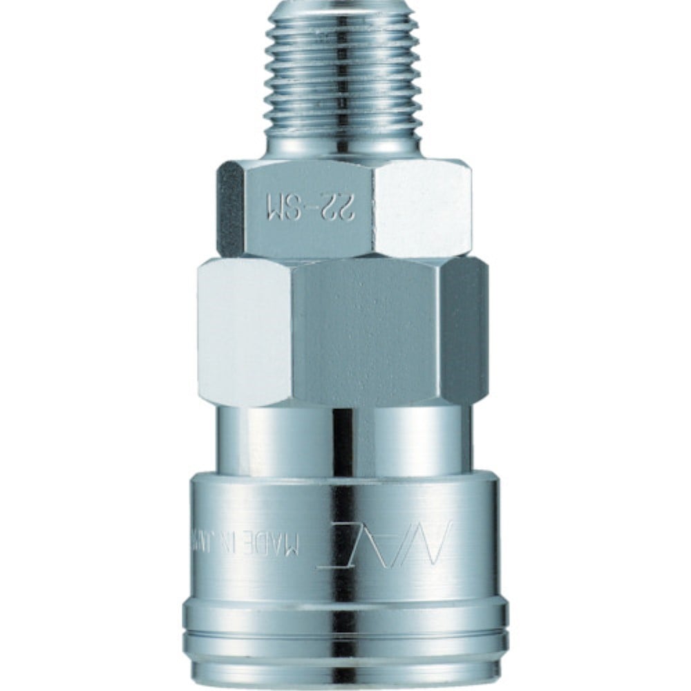 ■ナック　クイックカップリング　ＡＬ４０型　鋼鉄製　メネジ取付用　CAL44SM CAL44SM