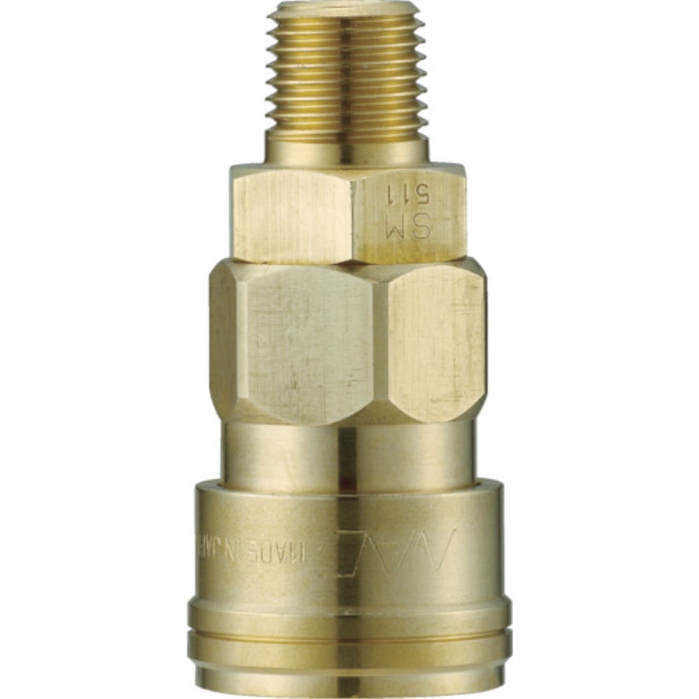 ■ナック　クイックカップリング　ＡＬ２０型　真鍮製　メネジ取付用　CAL24SM2 CAL24SM2