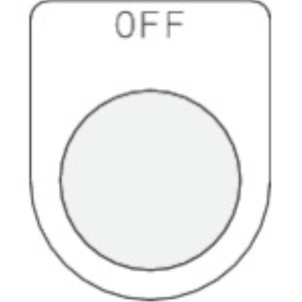 ■ＩＭ　押ボタン／セレクトスイッチ（メガネ銘板）ＯＦＦ　黒　φ２２．５　P22-6 P22-6