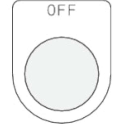 ■ＩＭ　押ボタン／セレクトスイッチ（メガネ銘板）ＯＦＦ　黒　φ２２．５　P22-6