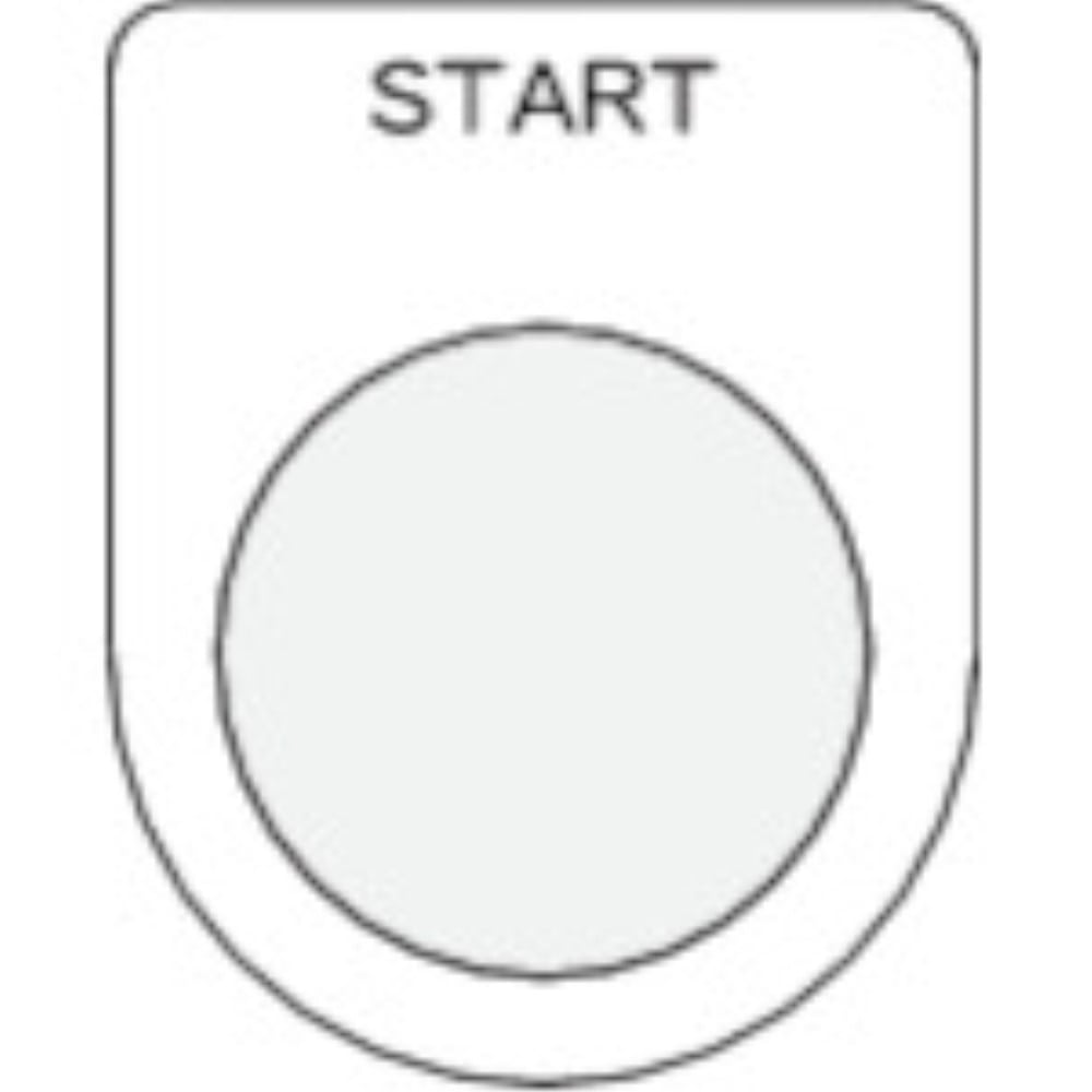 ■ＩＭ　押ボタン／セレクトスイッチ（メガネ銘板）　ＳＴＡＲＴ　黒　φ２２．５　P22-35 P22-35