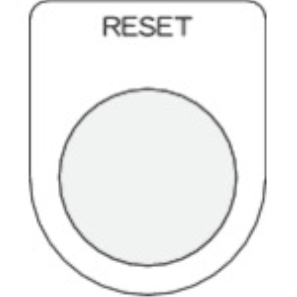 ■ＩＭ　押ボタン／セレクトスイッチ（メガネ銘板）　ＲＥＳＥＴ　黒　φ２２．５　P22-37 P22-37