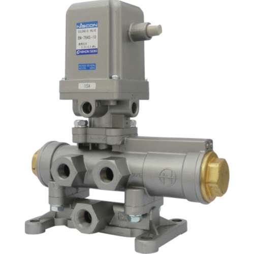 ■日本精器　４方向電磁弁１０ＡＡＣ１００Ｖ７６シリーズ　BN-764S-10-E100 (3/8 AC100V)