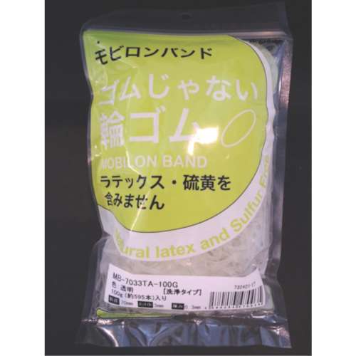 ■Ｓ日清紡　モビロンバンド７０Ｘ３Ｘ０．３透明／洗浄タイプ１００Ｇ　MB-7033TA-100G