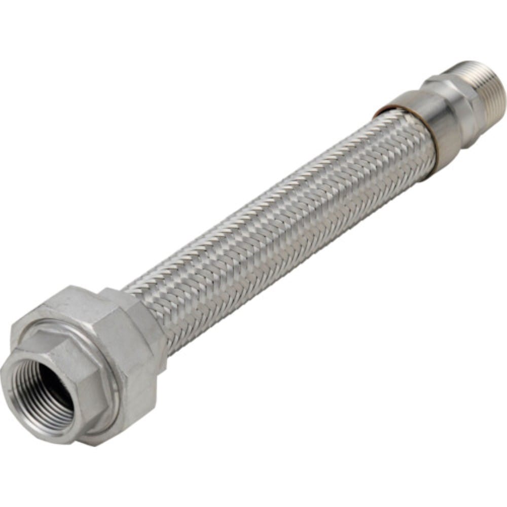 ■ＮＦＫ　ユニオン・ニップル型フレキ　ＡＬＬＳＵＳ３０４　１５Ａ×５００Ｌ　NK193-15-500 NK193-15-500