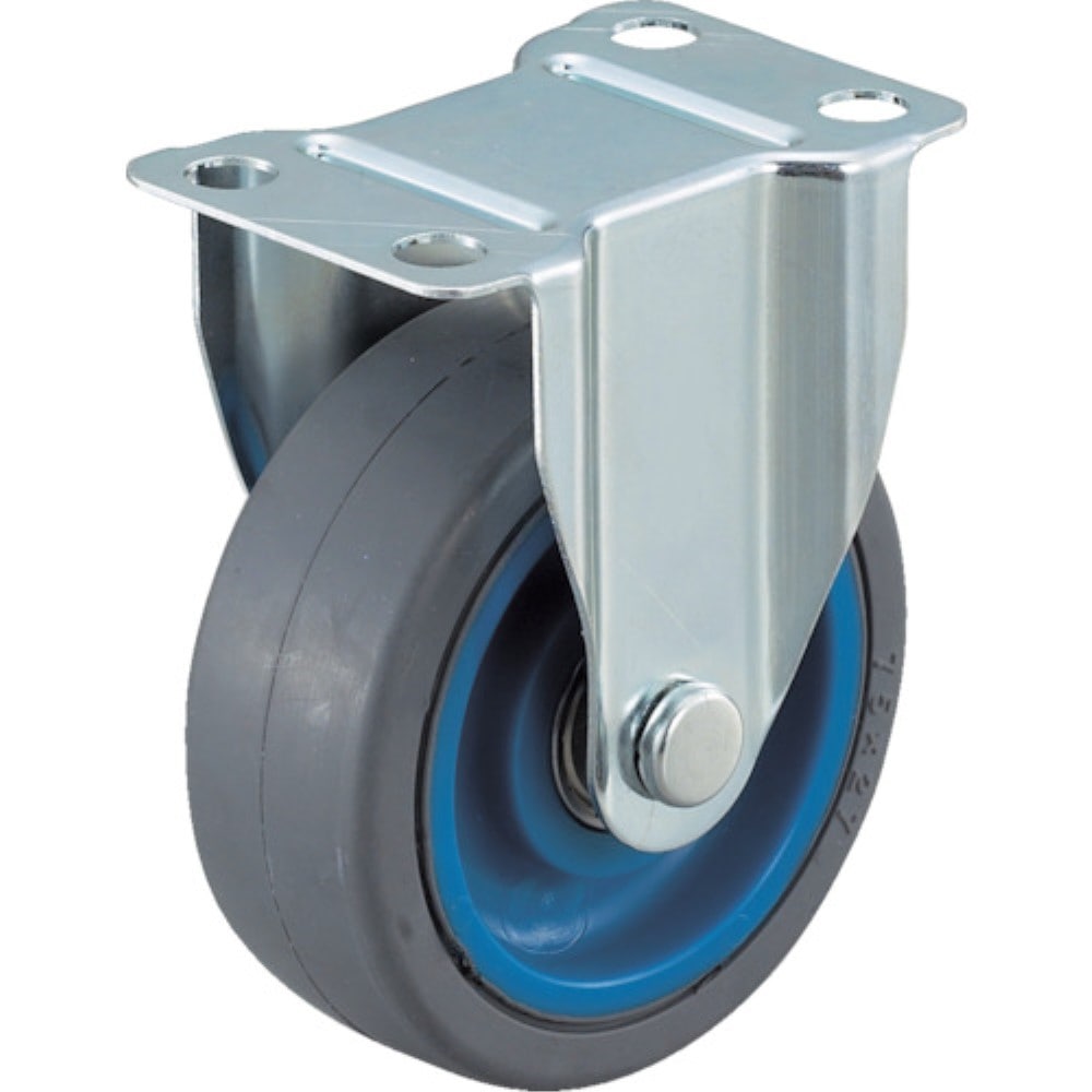 ■ワコー　エアーキャスター（固定車）　１００ｍｍ　ゴム車　ALR-100-NR ALR-100-NR