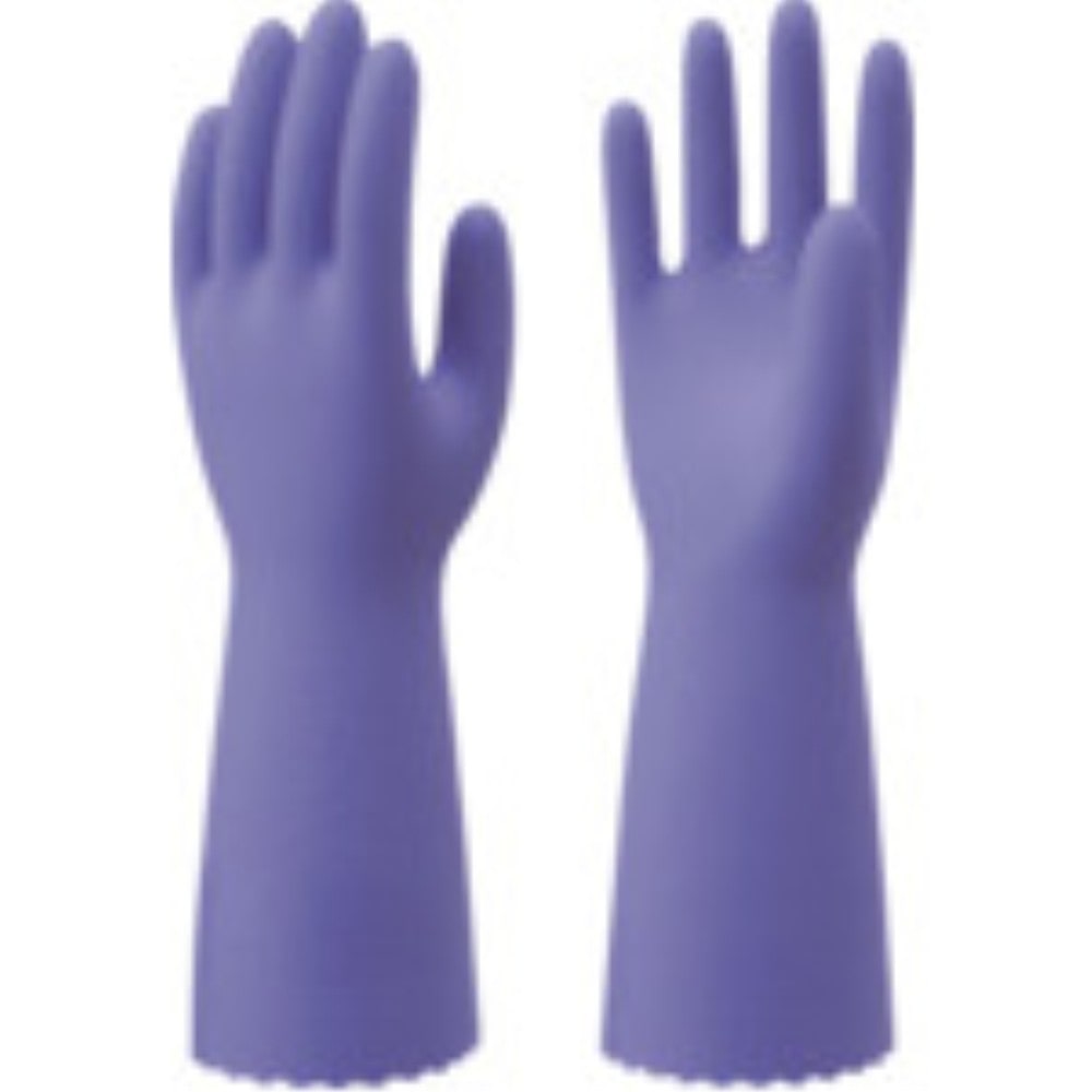 ショーワグローブ SHOWA 塩化ビニール製化学防護手袋 バイオレット Lサイズ NO133-L L