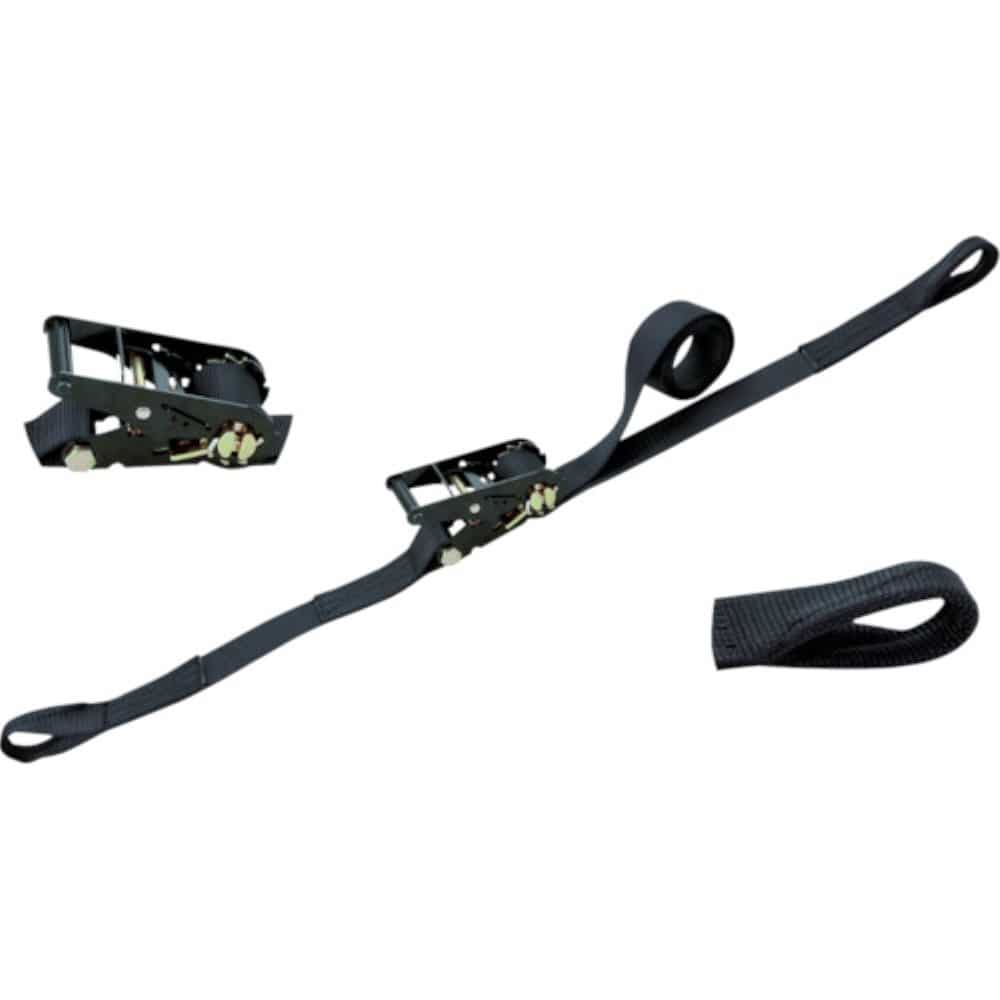 ■シライ　ラチェットバックル　黒　両端アイ形　ＲＥ５０ＬＢ６ RE50LB6