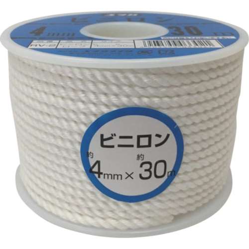 ■ユタカ　ロープ　ビニロンロープボビン巻　４φ×３０ｍ　RV-2