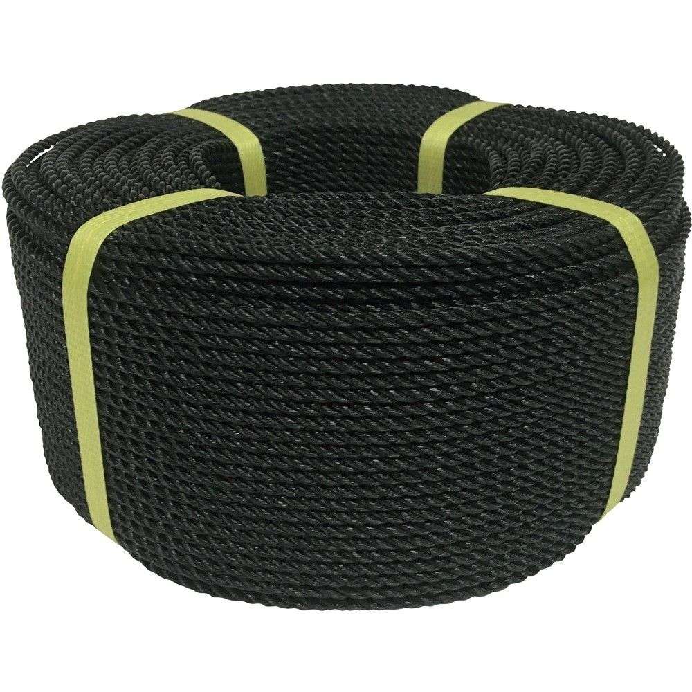 ユタカメイク ロープ PEロープ巻物 4φ×200m ブラック PE-84