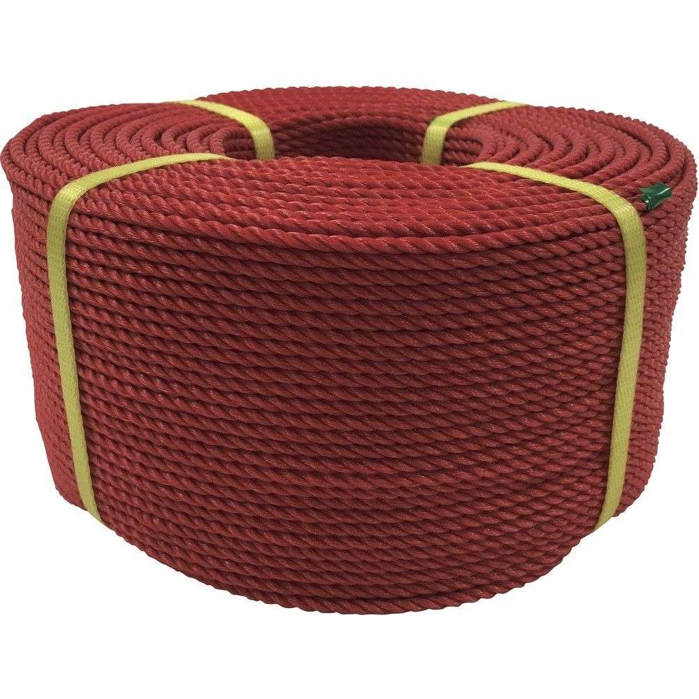 ユタカメイク ロープ PEロープ巻物 4φ×200m レッド PE-81