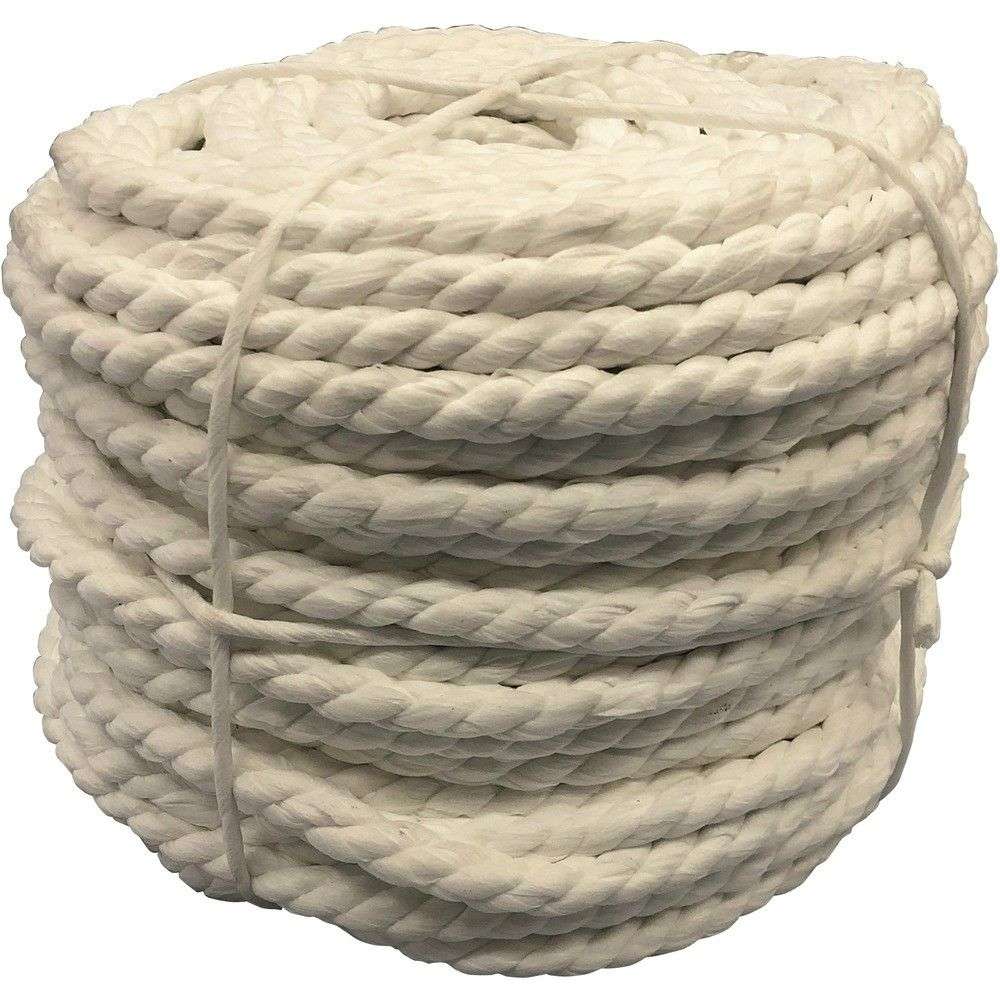 ユタカメイク 不織布ロープ 3本撚 溶着有 16mm×100m 24916100