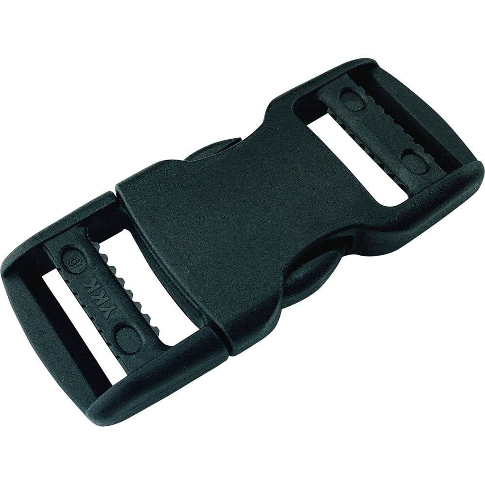 ユタカメイク 平ベルト金具 サイドリリースバックル アジャスト型 25mm幅用 （1個入り） JYA-325