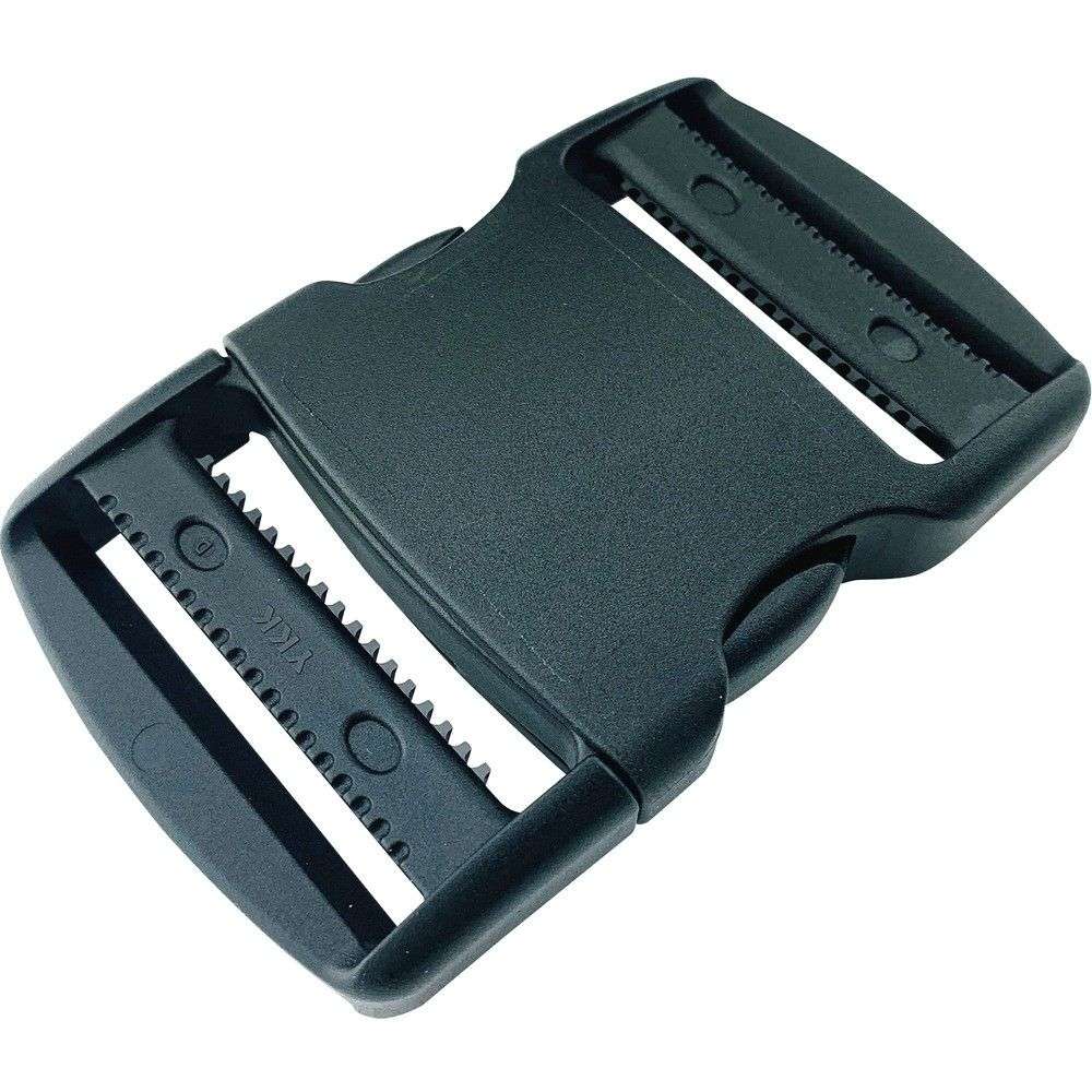 ユタカメイク 平ベルト金具 サイドリリースバックル アジャスト型 50mm幅用 （1個入り） JYA-350