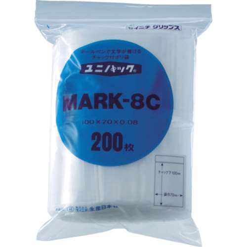 ■セイニチ　「ユニパック」　ＭＡＲＫ‐８Ｈ　２４０×１７０×０．０８　１００枚入　MARK-8H