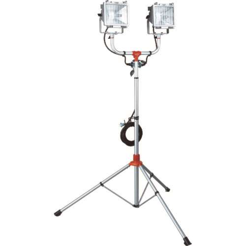 ■ハタヤ　防雨型スタンド付ハロゲンライト　５００Ｗ×２灯　１００Ｖ電線５ｍ　PHCX505N