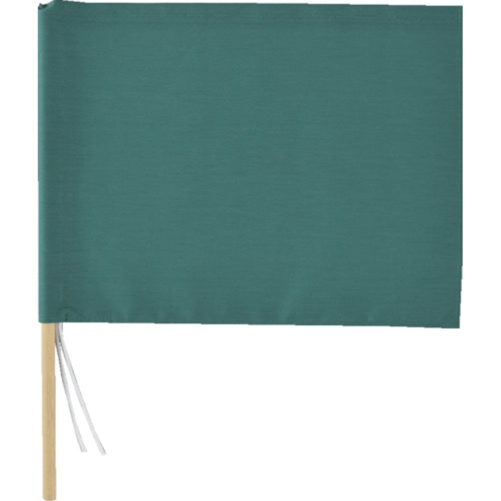 ■緑十字　手旗　緑　３００×４２０ｍｍ　布　245002 245002