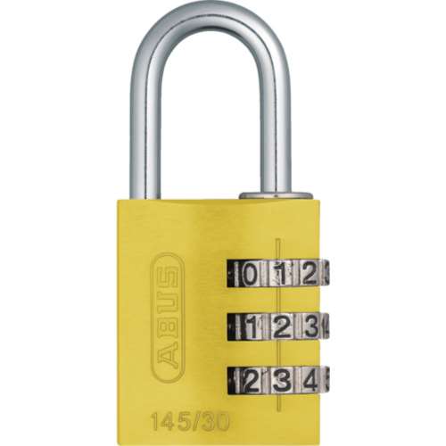 ＡＢＵＳ　ナンバー可変式南京錠　１４５‐３０　イエロー　145-30-YE