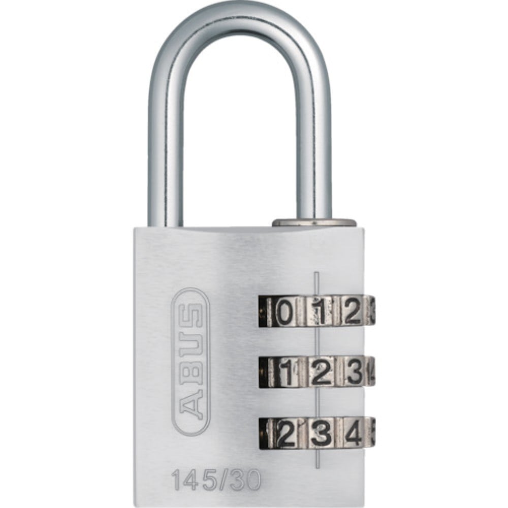 ＡＢＵＳ　ナンバー可変式南京錠　１４５－３０　シルバー　145-30-SI 145-30-SI