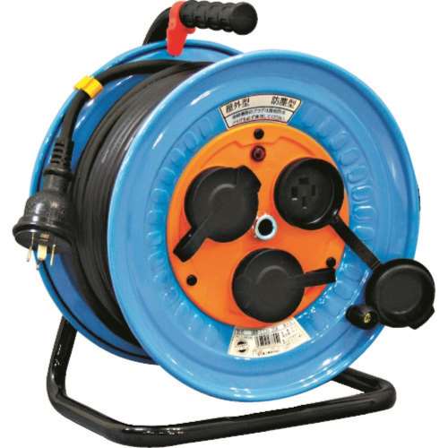 ■日動　電工ドラム　防雨防塵型三相２００Ｖ　アース付　３０ｍ　DNW-E330-20A