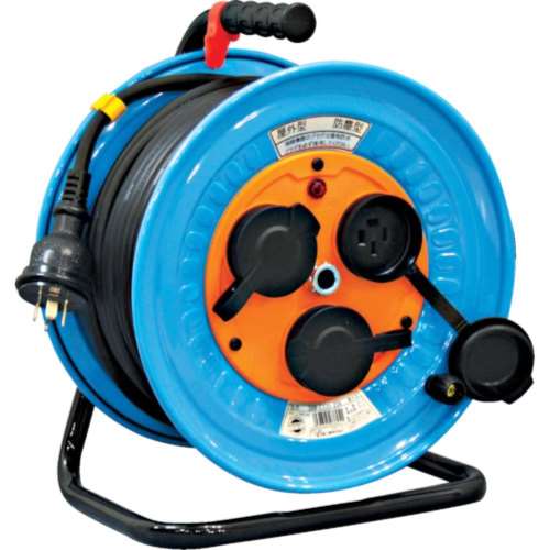 ■日動　電工ドラム　防雨防塵型三相２００Ｖ　３．５ｓｑ電線アース付　３０ｍ　DNW-E330F-20A